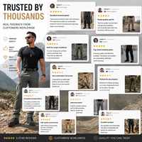 Pantalon cargo imperméable pour homme, pantalon tactique olive, pantalon de combat, randonnée, multi-poches, pantalon cargo noir pour homme, haute qualité
