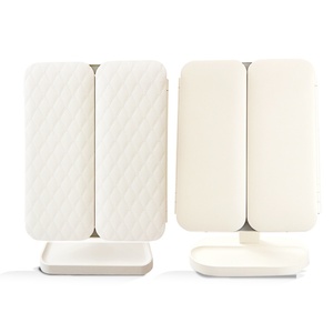 Intelligent LED <b>Makeup</b> <b>Mirror</b> with Light, Bedroom, Three Fold Light Filling Shell, Frosted Table Top Beauty <b>Mirror</b> - Product Image 2