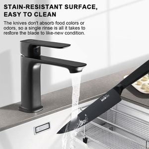 18pcs Professional Chef <b>Knife</b> Set Ultra Sharp Stainless Steel <b>Sharpener</b> Non-Stick Non-Slip Kitchen <b>Knives</b> for Home Restaurant - Product Image 5