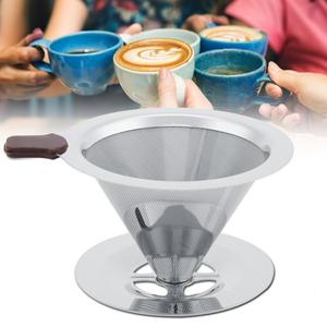 Feinmaschiges Edelstahlkegel-Kaffeefilter-Kaffees ieb zum Übergießen/Tropf brauen - Product Image 1