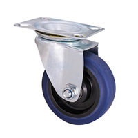 3/4/5inch Roulette pivotante à usage moyen Roues industrielles en caoutchouc Fabricants de roulettes pour chariot