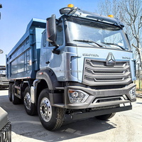 Truk Tipper Tambang HOWO NX 8X4 Terbaru Lampu LED Terang Truk Dump Berat untuk Konstruksi Malam Hari