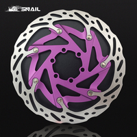 Rotor Rem Cakram Sepeda Gunung Baja Tahan Karat 140mm Center Lock Kekuatan Tinggi Keamanan untuk Sepeda Jalan BMX Sepeda Anak-anak