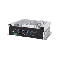 PC industriel haut de gamme I9-9900 intégré avec 5 ports LAN extensibles, entièrement en alliage d'aluminium