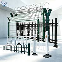 Panneau de clôture décoratif en acier noir thermolaqué, style fer forgé, pour jardin, villa, propriété, cour, clôture de sécurité ornementale