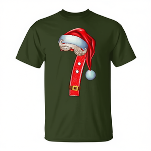 Camiseta navideña a juego para parejas con diseño de 7 y 6 elfos de Santa Claus. - Product Image 2