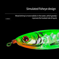 TG Luminous Squid Jig 10cm 8.8g Ultra Bait Crystal Egi Shrimp Leurre avec Insert de lueur interne Matériel de pêche en eau salée