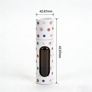 Biodegradable Luxury Cylindrical Printed logo Cardboard Tubes Sunglasses Cylinder Shape Paper Tube <b>clear</b> window - Product Image 4