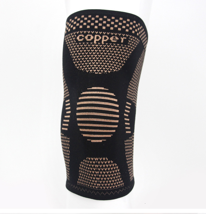 1Psc группа Медь нейлон защитный наколенник поддержка компрессионный рукав наколенник с запахом волейбол наколенники для артрита для бега