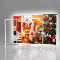 Stand de Exhibición Portátil de Aleación de Aluminio con Retroiluminación LED de 10x10 pies, Impresión a Color Personalizada, Forma Personalizada, para Ferias Comerciales