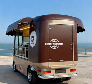 Camion de restauration en fibre de verre pour snacks et fast-food, chariot personnalisable avec garantie d'un an - Product Image 4