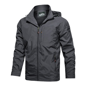 Blouson bomber <span class=keywords><strong>mi</strong></span>-long à capuche pour <span class=keywords><strong>homme</strong></span>, printemps-automne, avec fermeture éclair, coupe-vent, en nylon, multi-poches, style workwear et streetwear - Product Image 6