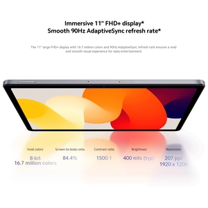 Nueva llegada Redmi <span class=keywords><strong>Pad</strong></span> SE 11 pulgadas, 8GB + 256GB, <span class=keywords><strong>MIUI</strong></span> <span class=keywords><strong>Pad</strong></span> <span class=keywords><strong>14</strong></span> OS Qualcomm 680 Octa Core, no es compatible con Google Play - Product Image 2