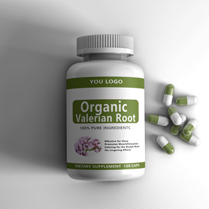 Extrait de racine de valériane d'origine naturelle Capsules de racine de valériane biologiques avec étiquette personnalisée - Product Image 2