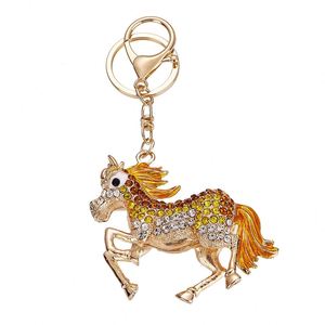 Porte-clés Cheval Créatif de Luxe avec Pendentif Diamant Aquatique, Petit Cadeau, Ornement de Sac Thème Animal pour Voitures - Product Image 2