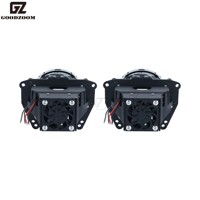 GOODZOOM 130W Car Bi LED Laser Projecteur Lentille Phare avec Perte Installation Phares 12V Avec Ventilateur Haute Vitesse Refroidissement pour Voitures
