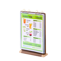 Support de table pour menu, porte-cartes, porte-affiches, présentoir de commande pour café et hôtel