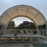Estructura de armazón de aluminio para eventos, fiestas, espectáculos, conciertos al aire libre, escenario de exhibición y arco de armazón con tornillos
