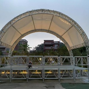 Structure de scène et de support en treillis <span class=keywords><strong>d</strong></span>'aluminium pour événements, fêtes, spectacles, concerts en <span class=keywords><strong>extérieur</strong></span>, avec arche et treillis à boulons - Product Image 4