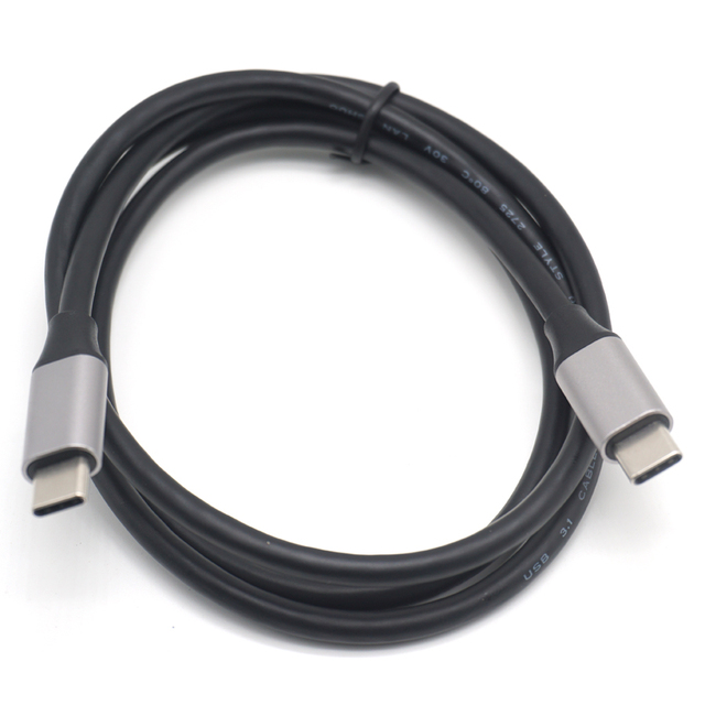USB3.1 GEN2 10Gbps Type C Cable 4K Video Output Monitor Cable 100W PD Fast Charging Compatible With Thunderbolt 3,