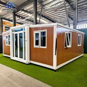 <span class=keywords><strong>Villa</strong></span> Modulaire Préfabriquée de Luxe 20/40 pieds, Maison Conteneur Extensible Moderne Triple-Fonctionnelle avec 2 Chambres pour Hébergement de Vacances en Station Balnéaire - Product Image 1