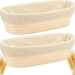 Banneton complet en toile avec couvercles pour pain, ensemble français, bannetons faits main en plastique, raclette - Product Image 6