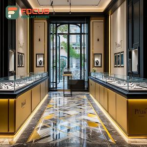 High Visibility Custom Jewelry Retail Fixtures Manufacturer Polished Surface Boutique Space Jewelry Cabinet - Product Image 4