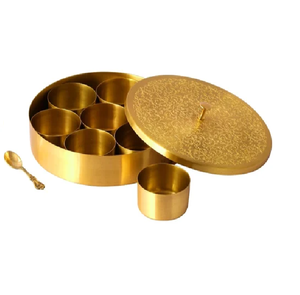 Caja de Especias Multiusos Premium Masala Dabba, Organizador de Condimentos y Utensilios de Cocina, Opción Popular - Product Image 1