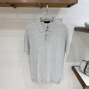 Luxury designer Loro business casual Piana fashion vintage old style Knitted polo <b>shirt</b> for men - Product Image 2