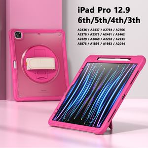 360 रोटेट पकड़ में निर्मित आईपैड प्रो 12.9 इंच 2022/2021/2020/2018 के लिए कंधे का पट्टा - Product Image 2