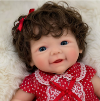 Poupée Reborn en silicone solide de 6 pouces, tenue à la mode, jouet de jeu d'imitation pour enfants, cadeau pour petites filles