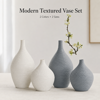 Vas Keramik Bertekstur Modern dengan Finishing Matte, Vas Bunga Dekoratif, Dekorasi Rumah Minimalis, Hiasan Meja untuk Ruang Tamu dan Kamar Tidur
