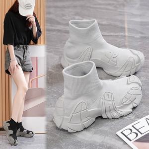 2025 en çok satan moda Trendy ayakkabı nefes örgü Sneaker artı boyutu 45 46 yürüyüş tarzı ayakkabı kadın çizmeler - Product Image 2