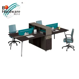고품질 가구 사무실을 위한 현대 모듈 책상 체계 4 사람 워크스테이션