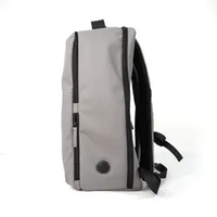 TINYAT mode haute qualité étanche en cuir Pu hommes sac d'école ordinateur voyage sac à dos pour ordinateur portable blanc