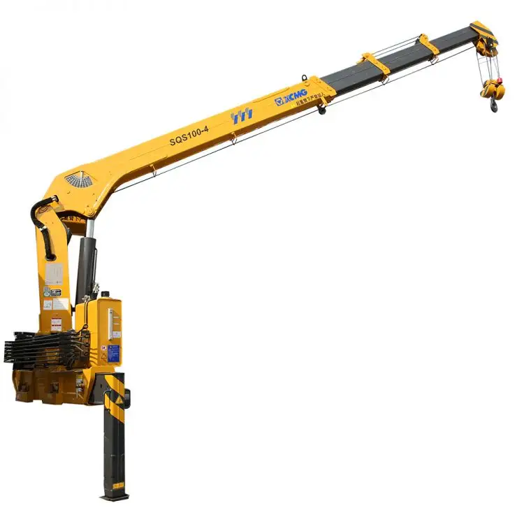 China xuzhou origin XCM G SQS100-4 4 ton mini crane truck mounted cheap price hot sale