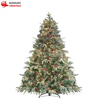 Black and White Artificial PVC Christmas Tree with Ornaments