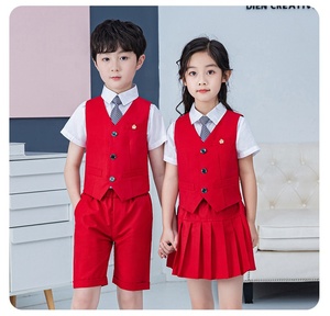 Ensemble gilet et short d'été pour garçons et filles, vêtements pour bébés et enfants, tenue de cérémonie d'anniversaire et de mariage, jupe, <span class=keywords><strong>costume</strong></span> pour enfants - Product Image 3