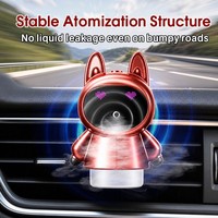 Diffuseur de voiture Mini Robot Lapin avec remplissage facile d'huile, fonctionnement simple à un bouton pour l'élimination des odeurs et l'assainissement de l'air pour l'entretien automobile