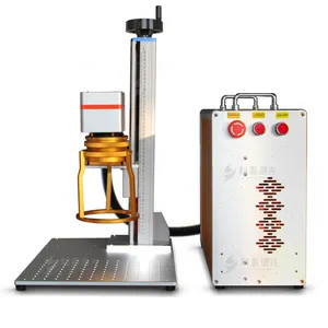 20W Portable bureau fibre laser marquage machine de gravure métal graveur machines laser impression imprimante pour bovins étiquette d'oreille
