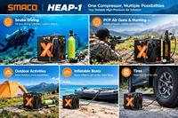 Compresseur d'air PCP pour paintball SMACO, vente directe usine, OEM, 110V 220V, haute pression 4500psi 30mpa, arrêt automatique, transformateur 12V