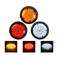 Feu arrière LED 24V pour camion, type chrysanthème, à branchement simple