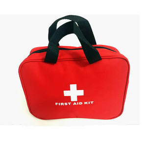 Health Toolkit <b>Educational</b> <b>Kit</b> 25x16x6cm Nylon Fabric Red First Aid Supplies For Family Use - Product Image 4