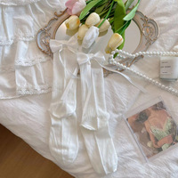 Chaussettes pour femmes de style coréen, respirantes, douces, à nœud papillon, pour l'été, vente en gros d'usine