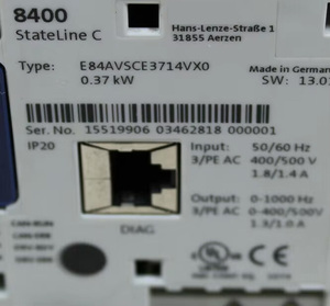 Variador de Frecuencia E84AVSCE3714VX0 Usado, Inversores y Convertidores E84AVSCE3714VX0, Variador de Frecuencia E84AVSCE3714VX0 Usado - Product Image 2