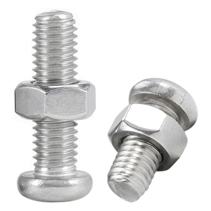 10 juegos/bolsa de tornillos y tuercas de cabeza cruzada de acero inoxidable 304, M1.6, M2, M2.5, M3, M3.5, conjunto de tornillos y tuercas de cabeza redonda - Product Image 2