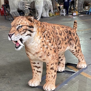 Modèle réaliste de <span class=keywords><strong>Smilodon</strong></span> de l'ère glaciaire, taille réelle, de la marque Zigong Blue Lizard - Product Image 6