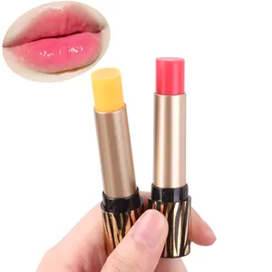 OEM penjualan laris lipstik wortel kecantikan organik alami lip gloss ajaib Balsem berubah warna