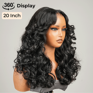Alipearl High <strong>Volume</strong> Layered <strong>Curls</strong> Body Wave Single Knots Invisible 13x6 HD Lace Front Wig High Definition Skin Melt Human Hair - Product Image 3