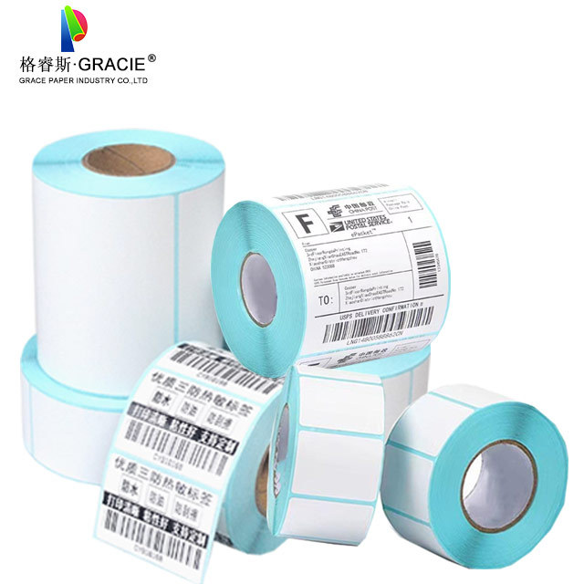 Custom Size Different Liner Blank Direct Thermal Sticker Label Roll 4x6 Label Shipping Roll